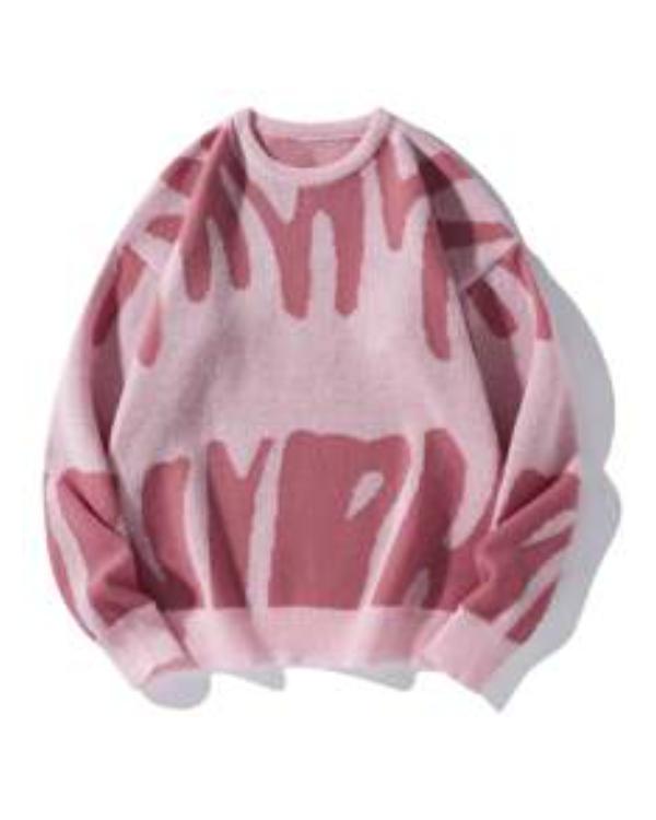 Gogglebox S26 Pink Printed Sweater