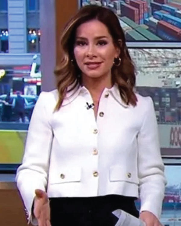 Good Morning America Rebecca Jarvis Cropped Jacket