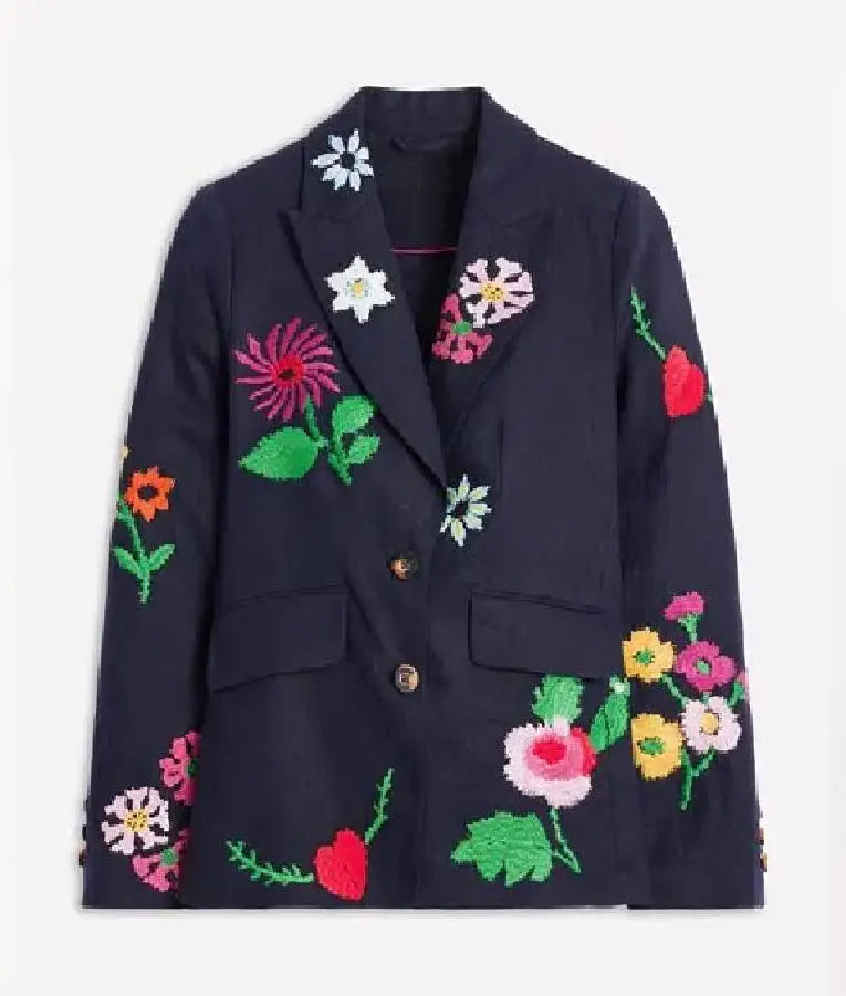 Great British Bake Off Prue Leith Floral Print Blazer