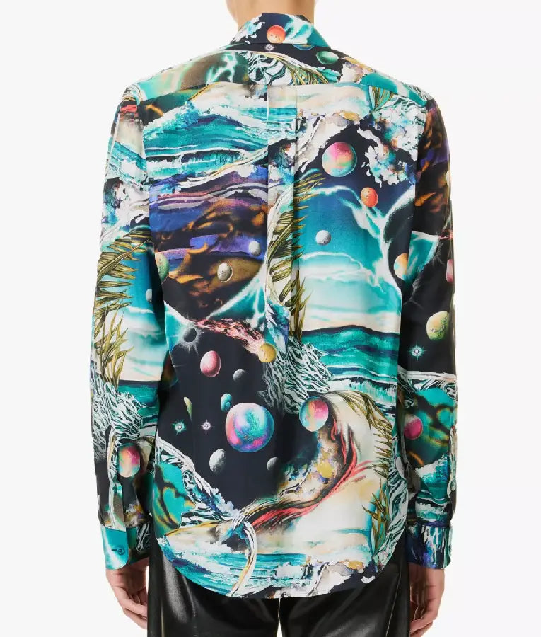 Great British Bake Off S16 Noel Fielding Beach Space Print Shirt