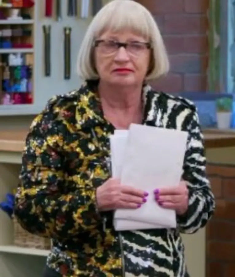 Great British Sewing Bee S11 Zebra Leopard Sequin Two Tone Jacket