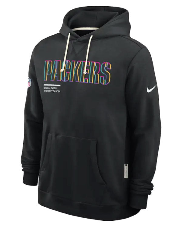 Green Bay Packers Black 2025 Crucial Catch Hoodie