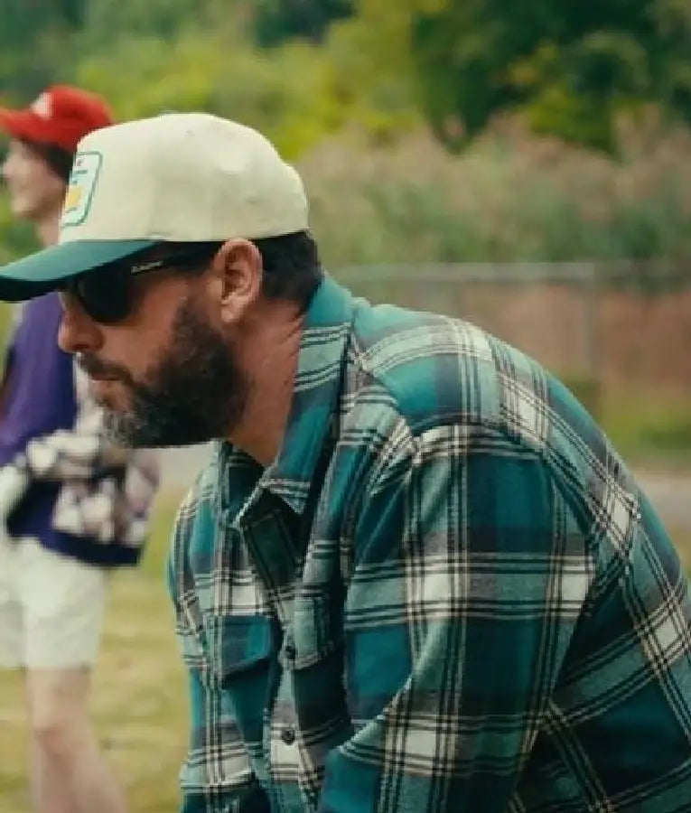 Happy Gilmore 2 Adam Sandler Green Plaid Shirt