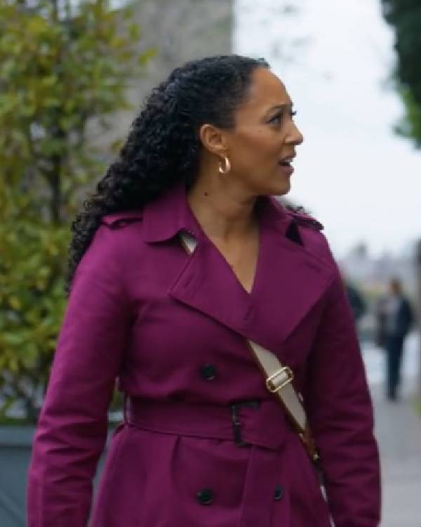 Haunted Harmony Mysteries Buried at C Tamera Mowry Purple Coat
