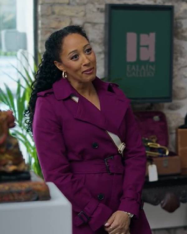 Haunted Harmony Mysteries Buried at C Tamera Mowry Purple Coat