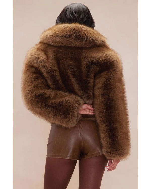 Heart And Hustle Houston S01 Brown Fur Coat