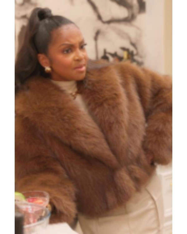 Heart And Hustle Houston S01 Brown Fur Coat