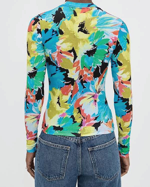 High Potential S02 Kaitlin Olson Multicolor Floral Top