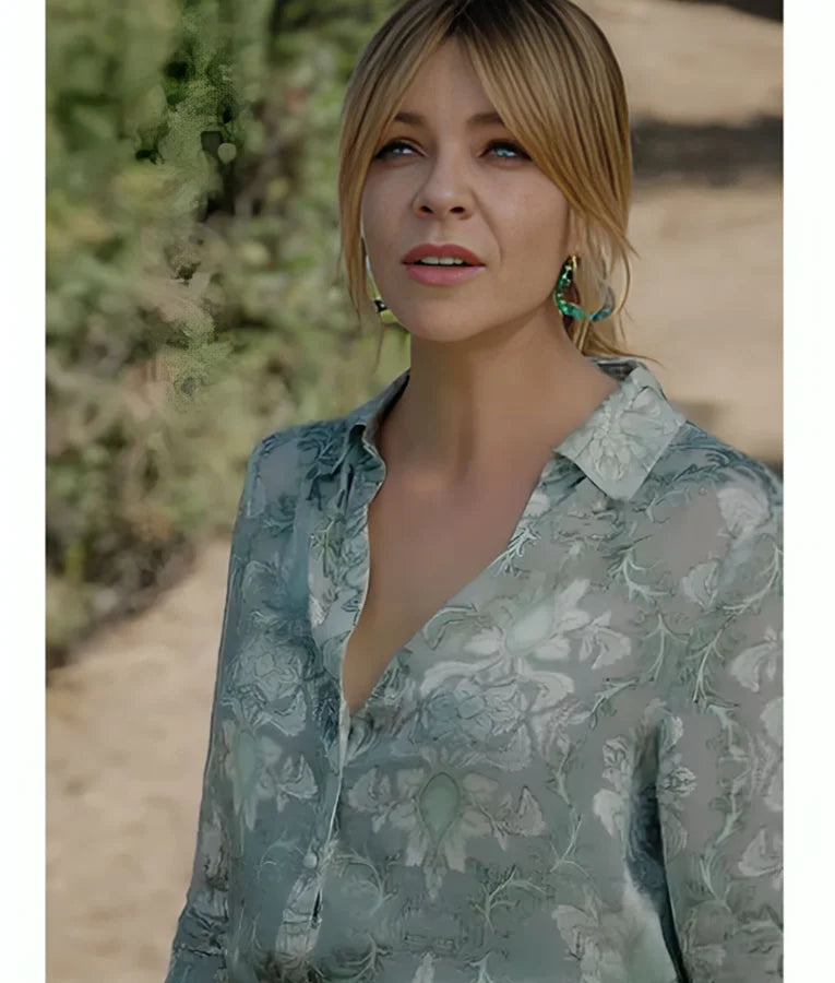 High Potential Kaitlin Olson Floral Shirt