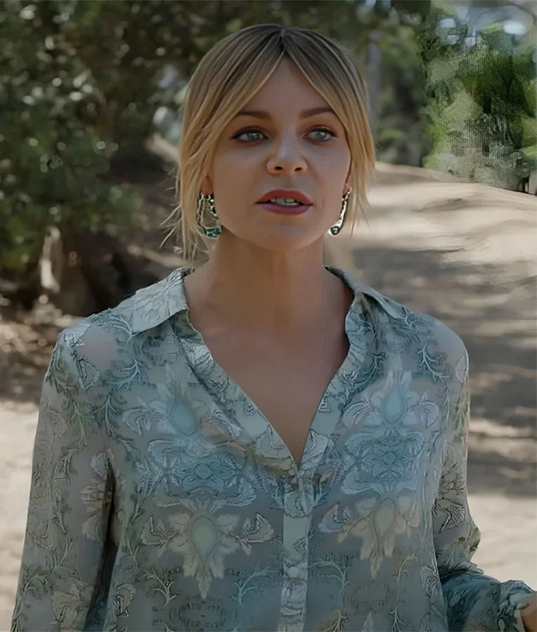 High Potential Kaitlin Olson Floral Shirt