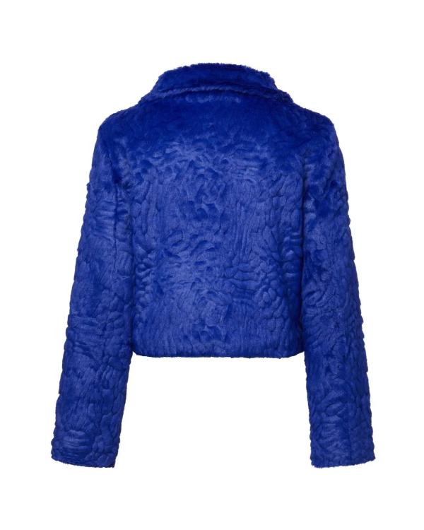 High Potential S02 Kaitlin Olson Blue Fur Jacket