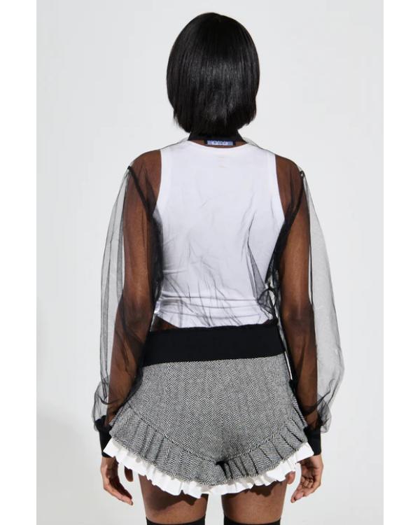 High Potential S02 Kaitlin Olson Mesh Bomber Jacket