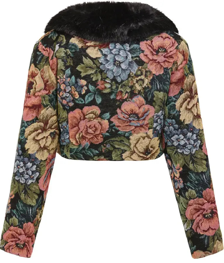 High Potential S02 Morgan Gillory Jacquard Cropped Jacket