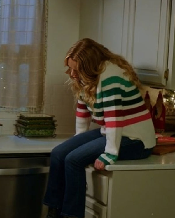 Holiday Touchdown: A Chiefs Love Story Hunter King Striped Sweater