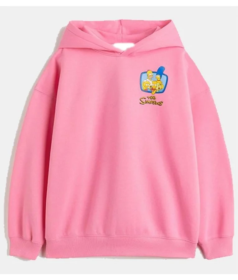 Homer Simpson Pink Hoodie