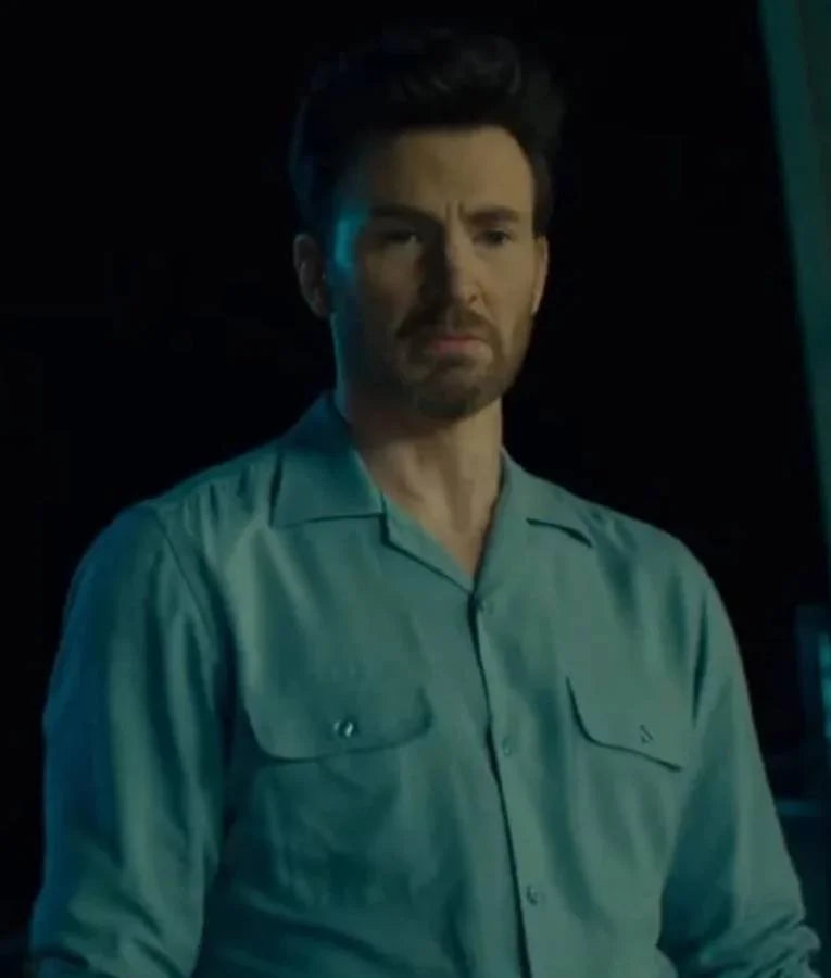 Honey Don’t! Chris Evans Blue Shirt