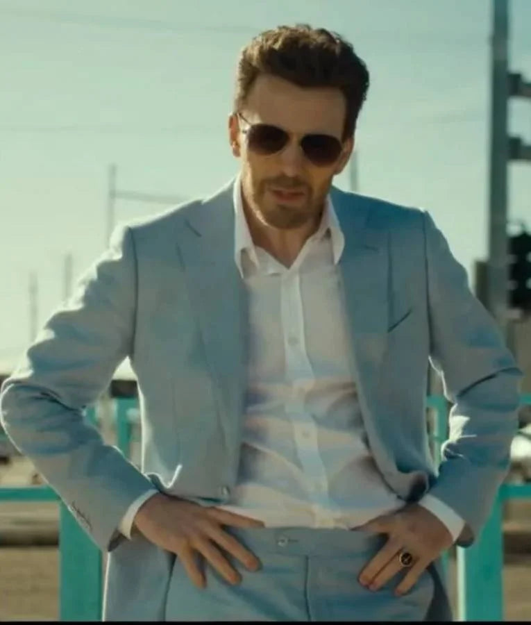 Honey Don’t! Chris Evans Blue Suit