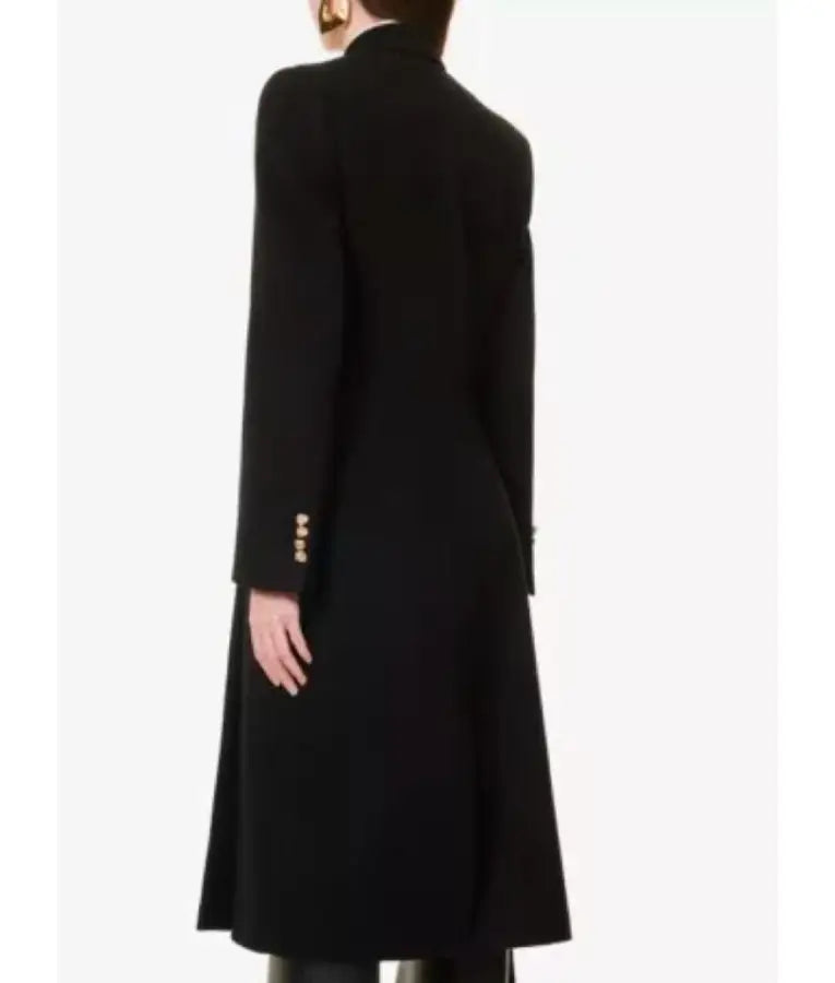 Hostage 2025 Suranne Jones Black Floral Coat