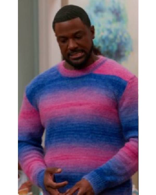 House of Payne Lance Gross Pink/Blue Ombre Sweater