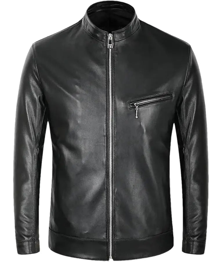 Hudson And Rex S08 Tyler Motorcycle Leather Jacket