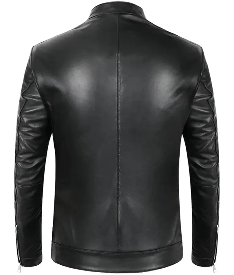 Hudson And Rex S08 Tyler Motorcycle Leather Jacket