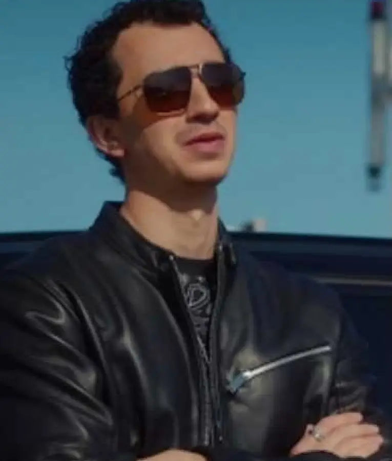 Hudson And Rex S08 Tyler Motorcycle Leather Jacket