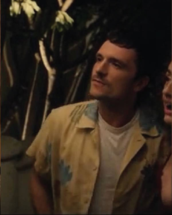I Love LA Josh Hutcherson Beige Floral Shirt
