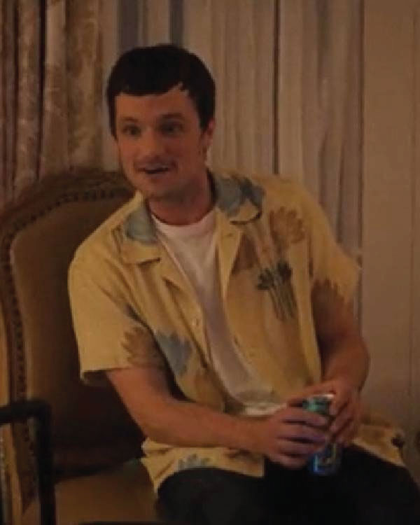 I Love LA Josh Hutcherson Beige Floral Shirt