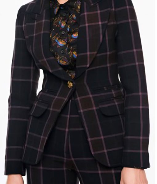 Watson 2025 Eve Harlow Black Checked Blazer