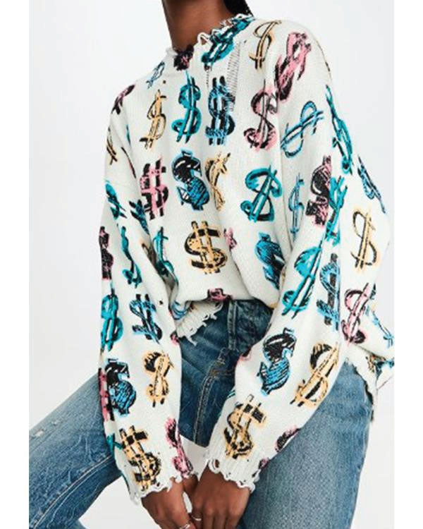 Ironheart 2025 Lyric Ross Dollars Print Sweater