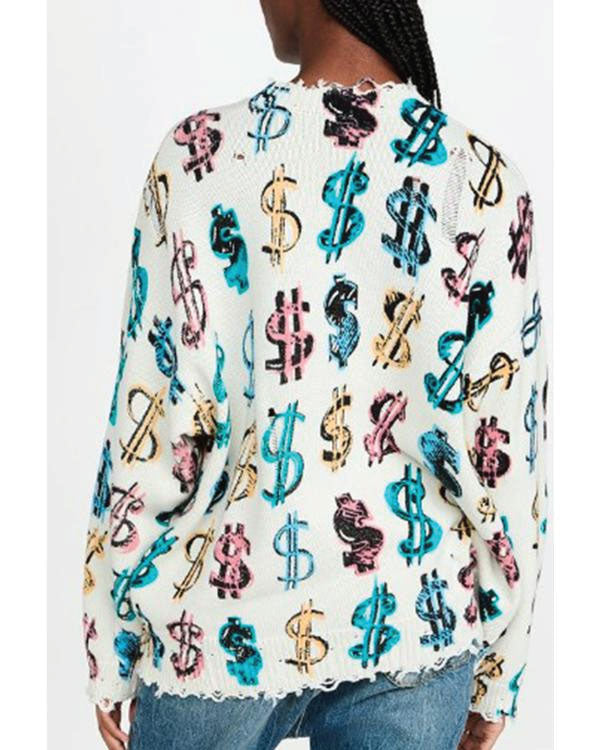 Ironheart 2025 Lyric Ross Dollars Print Sweater
