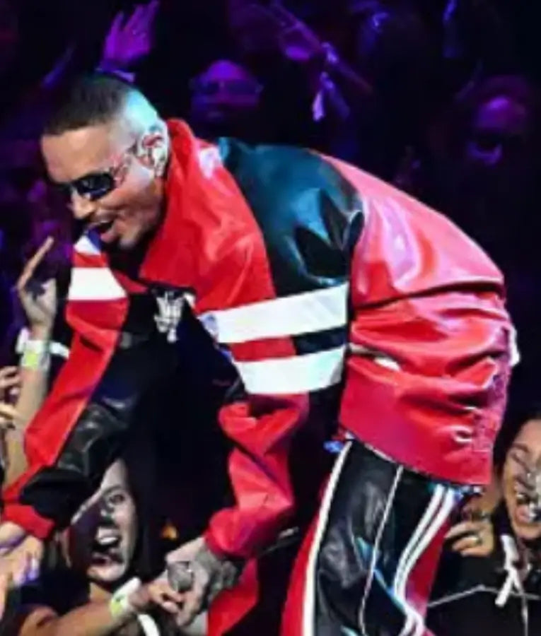 J Balvin 2025 MTV Video Music Awards Leather Jacket