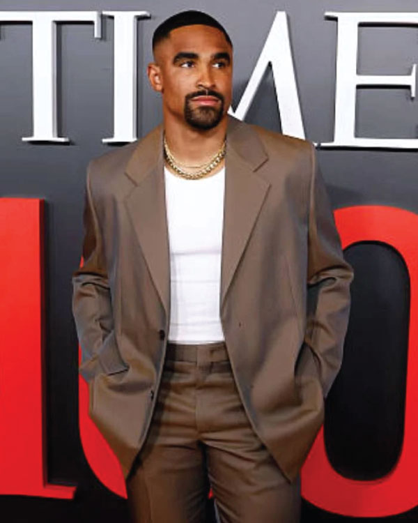 Jalen Hurts 2025 TIME100 Brown Blazer
