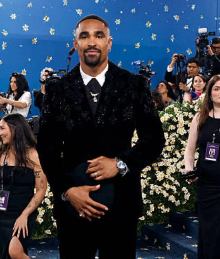 Jalen Hurts Met Gala 2025 Black Jacket