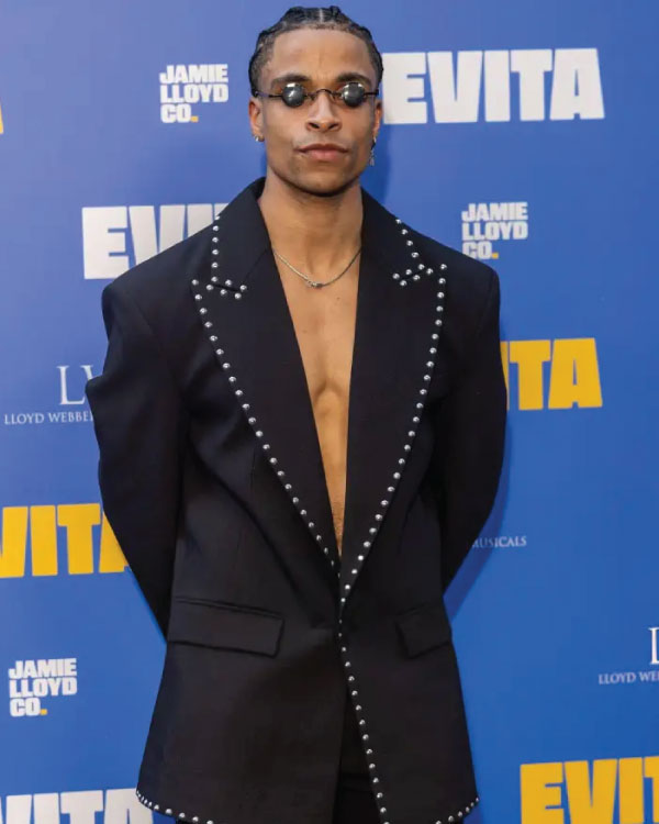 Jamaal Fields-Green West End Opening Night Evita Black Blazer