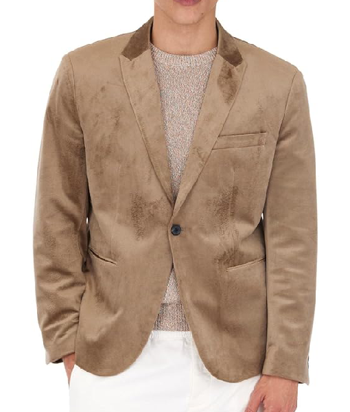 The Young and the Restless 2025 Jermaine Rivers Tan Velvet Blazer