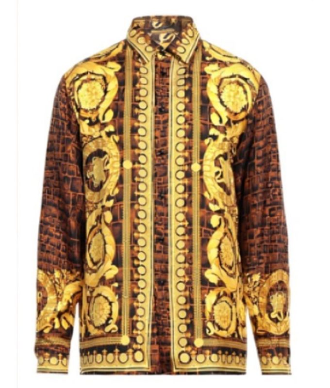 Jersey Shore Family Vacation S7 Mike Sorrentino Gold Versace Shirt