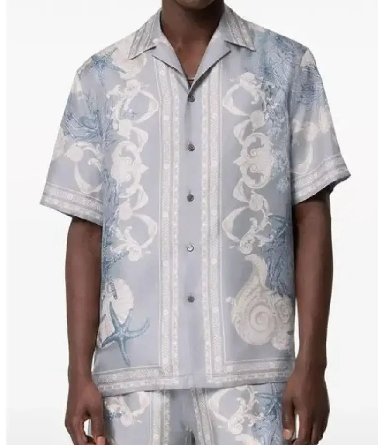 Jersey Shore Family Vacation S08 Reunion Mike Sorrentino Versace Print Shirt