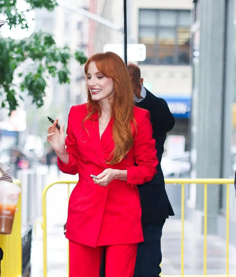 Jessica Chastain Live With Kelly And Mark Blazer