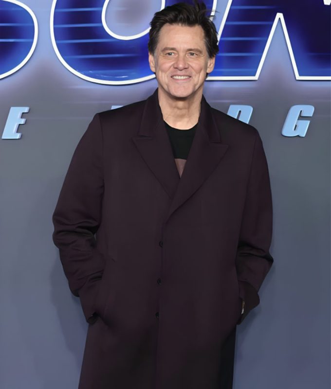 Jim Carrey Sonic The Hedgehog 3 UK Premiere Coat