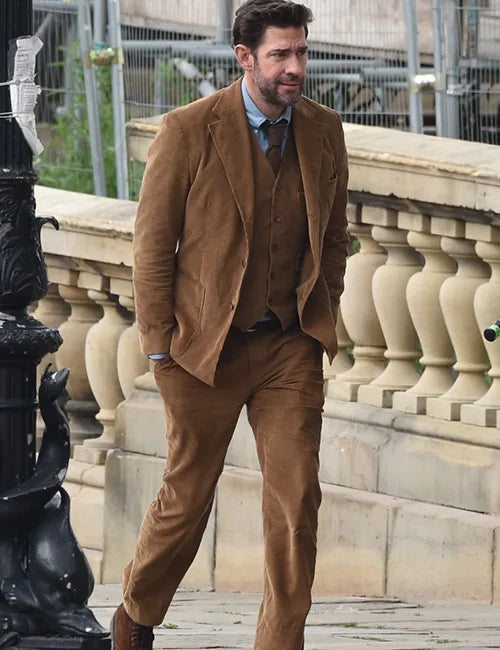 John Krasinski Fountain of Youth Brown Blazer