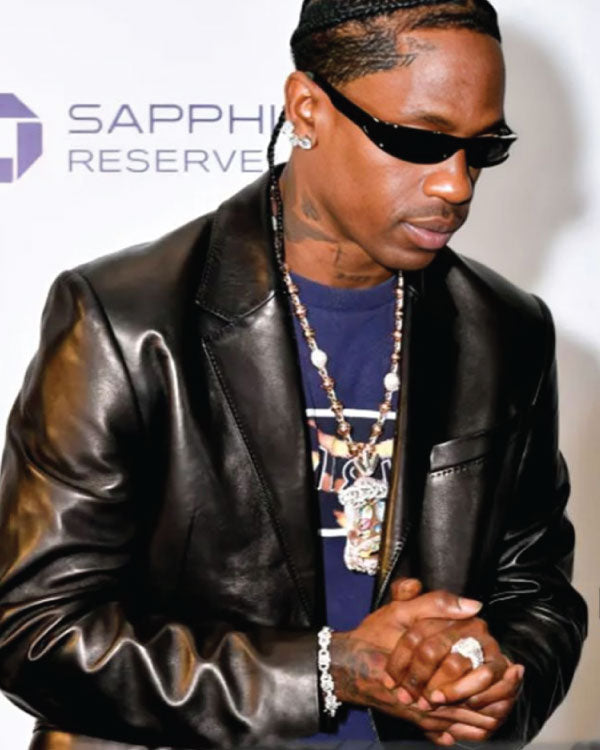 Joopiter Dinner Travis Scott Leather Blazer