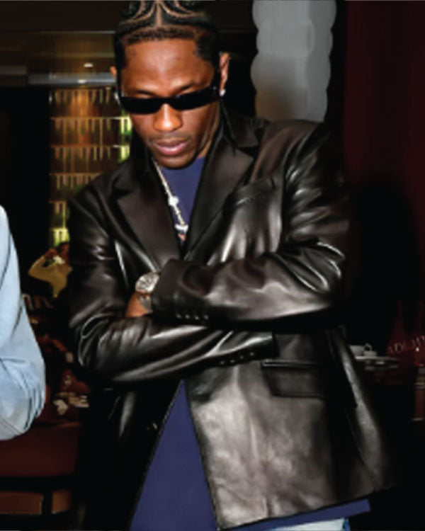 Joopiter Dinner Travis Scott Leather Blazer