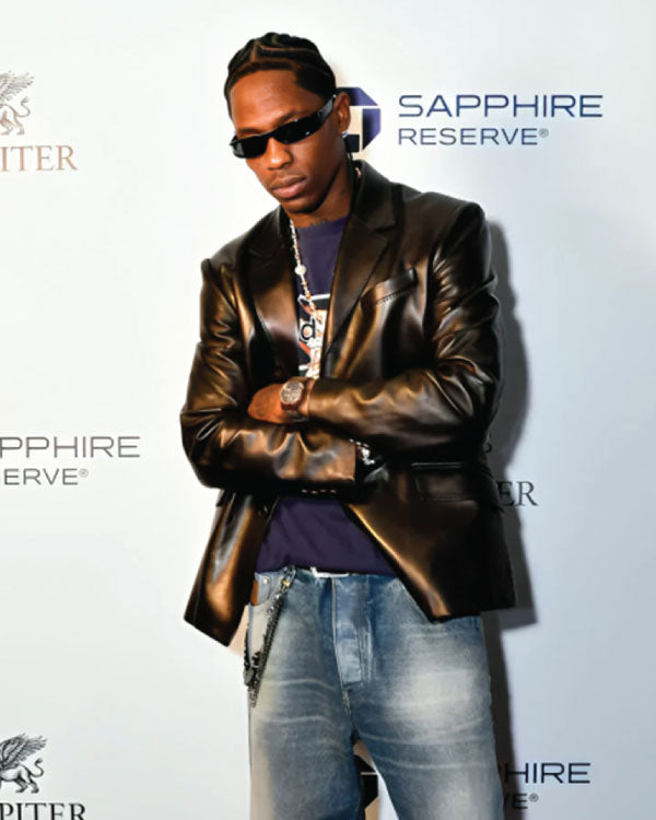 Joopiter Dinner Travis Scott Leather Blazer