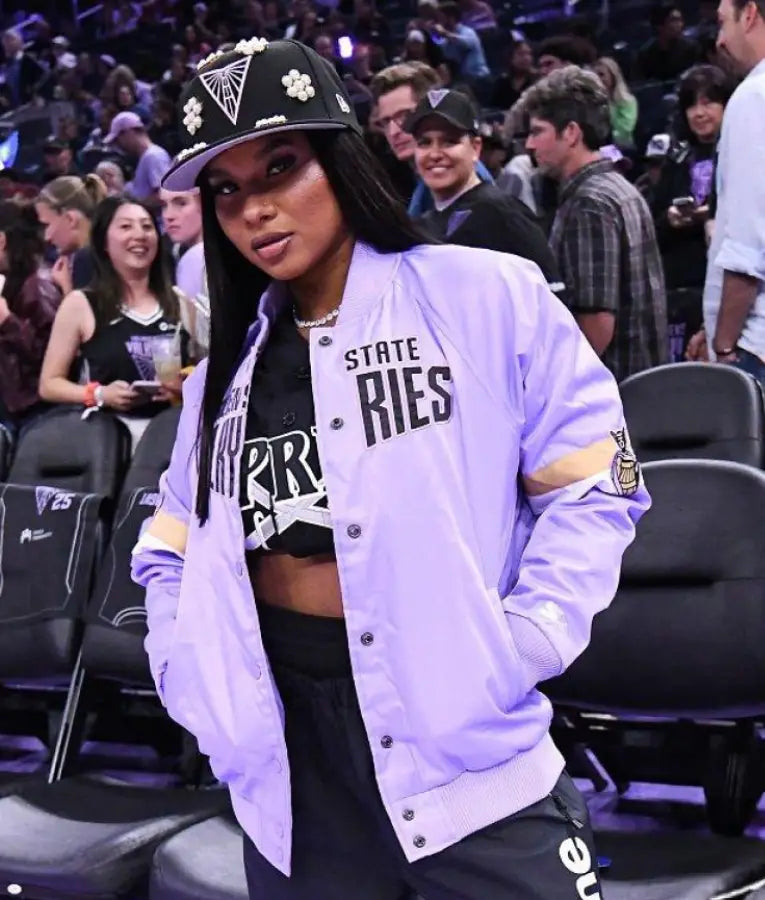 Jordan Chiles Dallas Wings v Golden State Valkyries Jacket