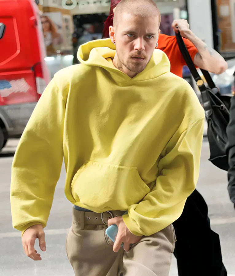 Justin Bieber 2025 NYC Yellow Hoodie