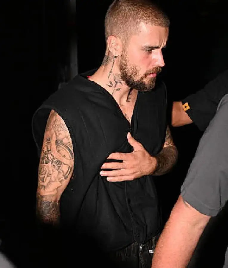 Justin Bieber LA Black Vest