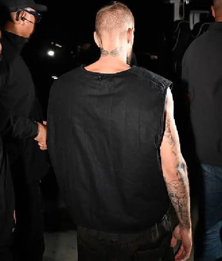 Justin Bieber LA Black Vest