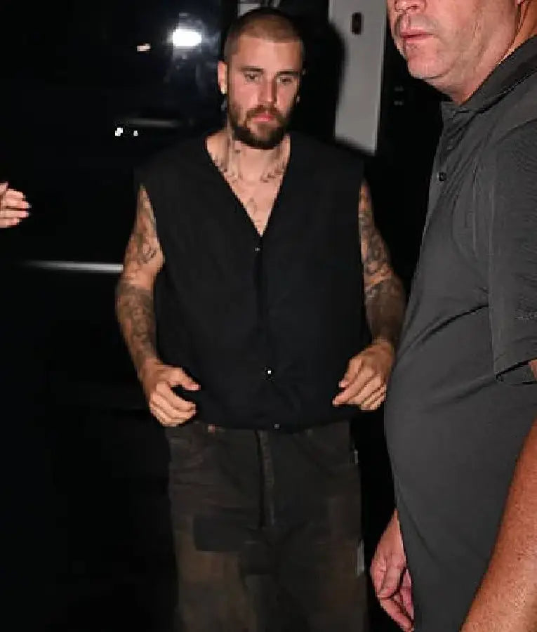 Justin Bieber LA Black Vest