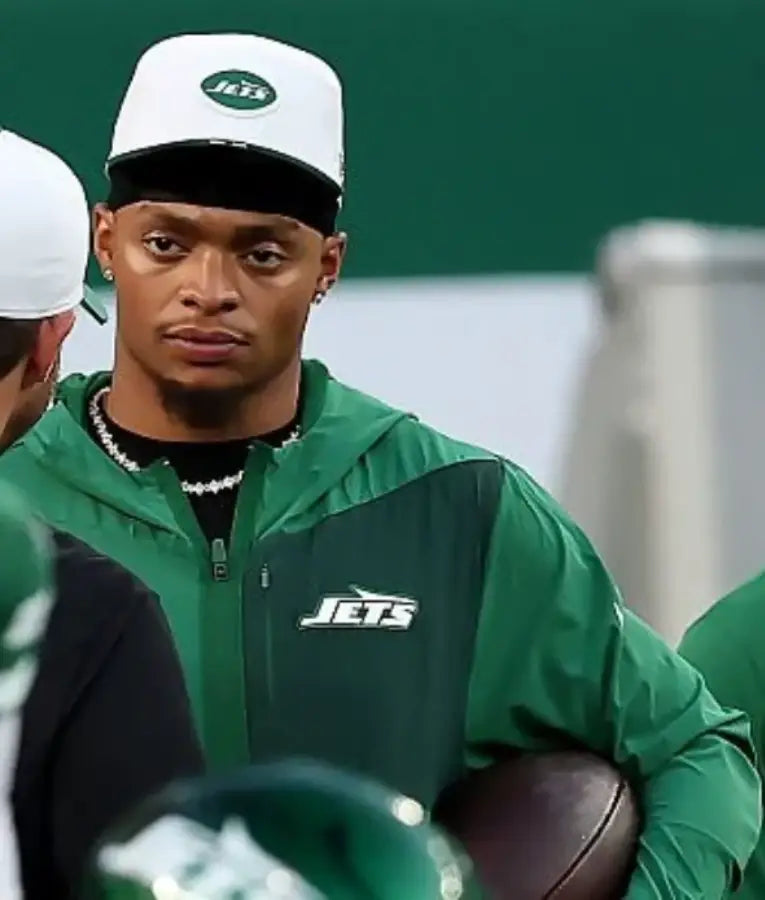 Justin Fields New York Jets Green Hoodie